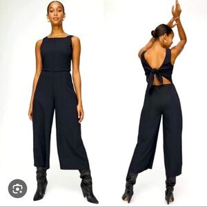 Wilfred Ecoulement Tie Back Black Jumpsuit 4